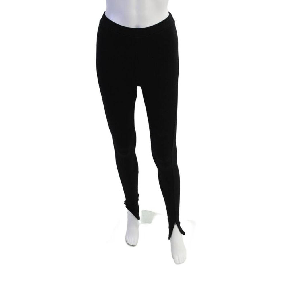 Toteme Womens Pull On Skinny Ankle Leggings Solid Black Size XS
